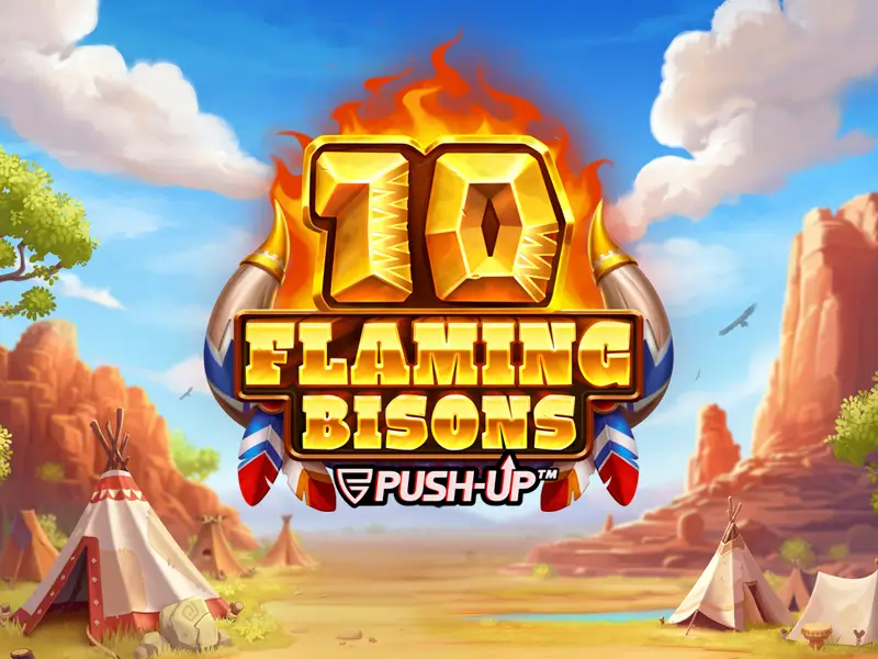 10 Flaming Bisons - Encare a natureza selvagem e seus bisões flamejantes