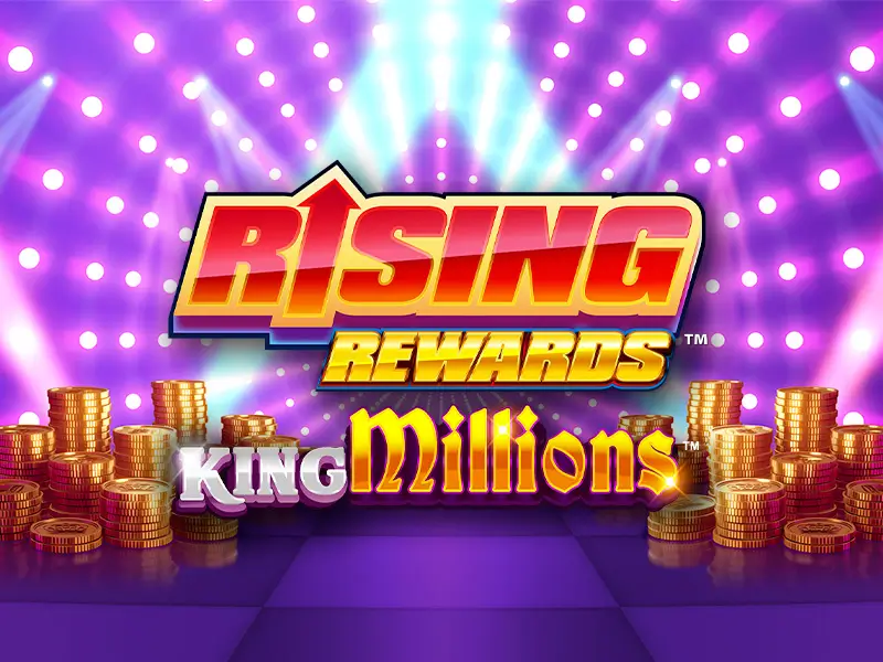 Rising Rewards King Millions - Caça-níquel com jackpot progressivo e tema de luxo